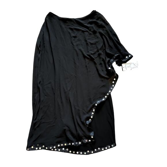 NWT MSK One Shoulder Draped Sequin Dress Size M Formal Glam Modern Gala Luxe - Picture 1 of 9